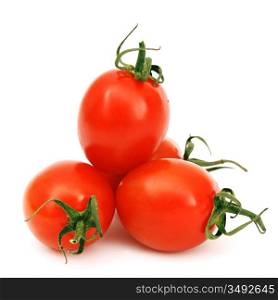 cherry tomato isolated on white
