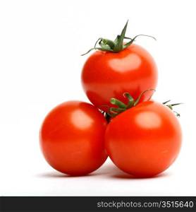 cherry tomato isolated on white background