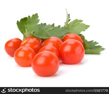 Cherry tomato isolated on white background