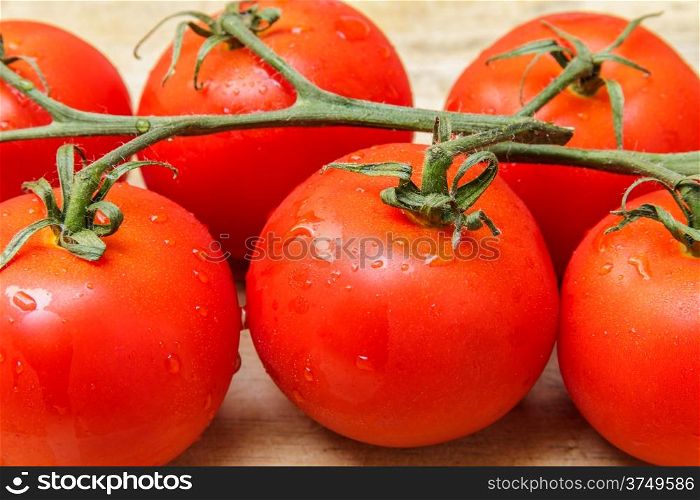 Cherry tomato isolated over the background, not in the kitchen.