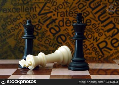Chess and job concept