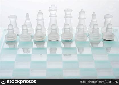 chess board ready for the game