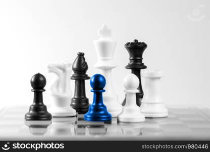 Chess business concept, leader & success