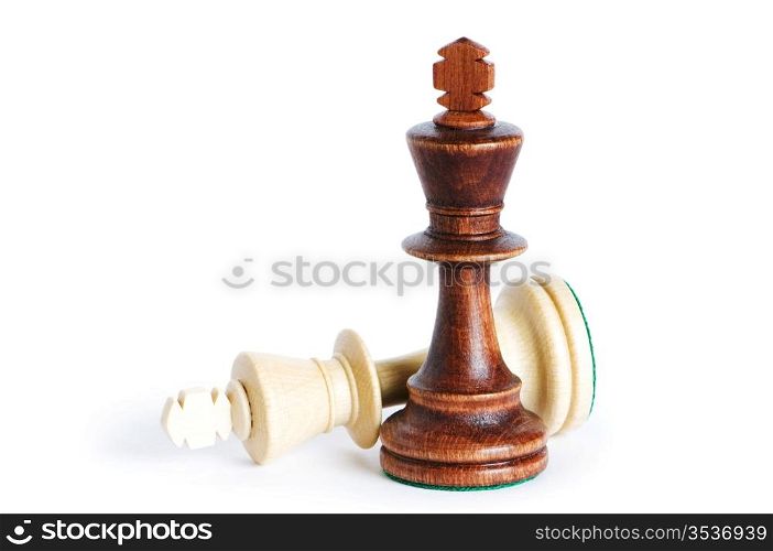 Chess figure isolated on the white background