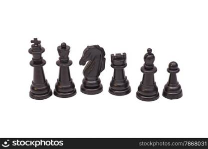 Chess Figures Isolated On White Background