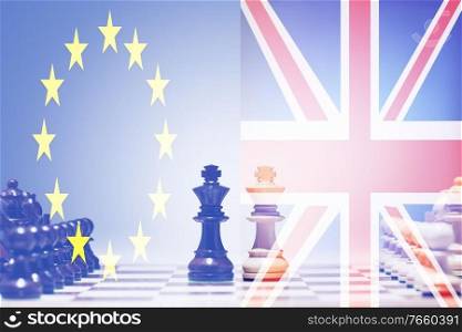 Chess game European union against united kingdom 