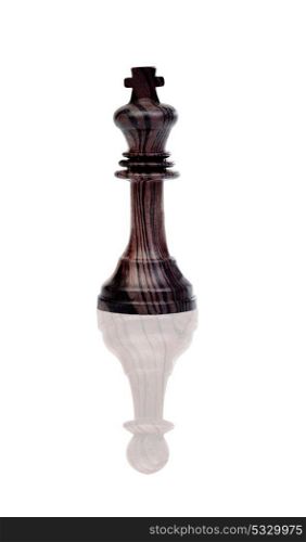 Chess piece king isolated on a white background