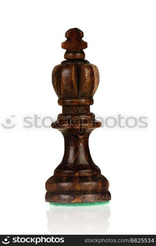 Chess piece king isolated on a white background 