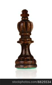 Chess piece king isolated on a white background 