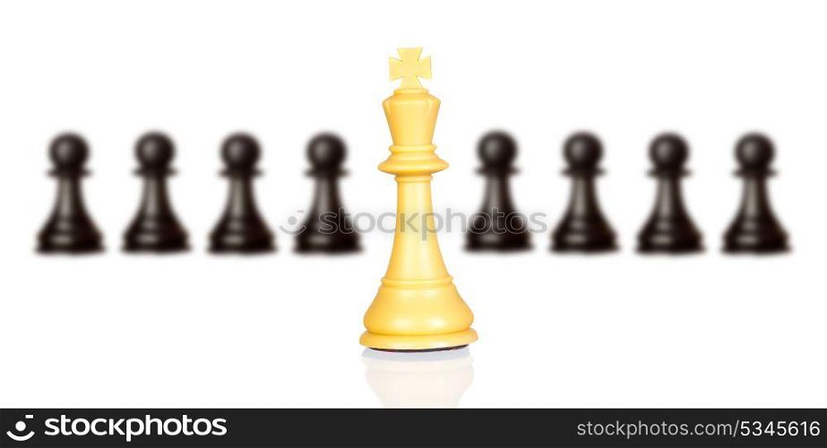 Chessmen isolated on a white background