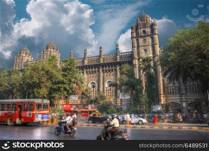 Chhatrapati Shivaji, the former Victoria Terminus - a historical railway station in the Indian city of Mumbai, one of the busiest in India.. Chhatrapati Shivaji