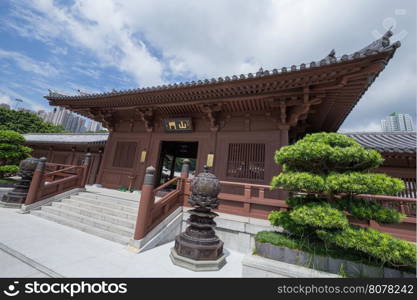 Chi lin Nunnery, Tang dynasty style temple, Hong Kong, China