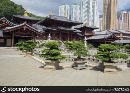 Chi lin Nunnery, Tang dynasty style temple, Hong Kong, China