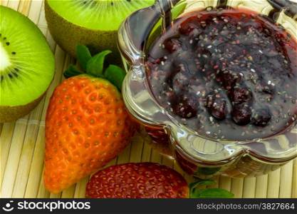 Chia-Jam-21. Jam from fresh fruits with chia seeds