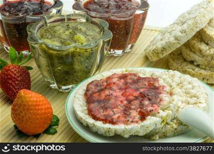 Chia-Jam-4. Jam from fresh fruits with chia seeds