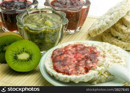 Chia-Jam-5. Jam from fresh fruits with chia seeds