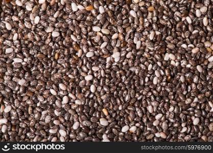 chia seeds close up as a background. chia seeds