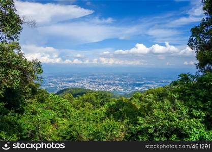 Chiang Mai city, mountains and jungle landscape, Thailand. Chiang Mai, mountains and jungle landscape, Thailand