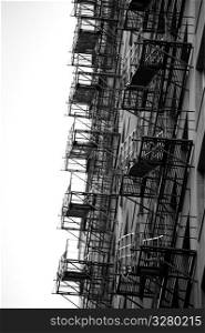 Chicago Fire Escape on the exterior of a building