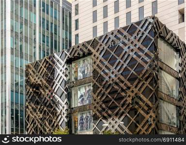 Chicago, IL, USA, october 28, 2016: exterior of Burberry store in the Magnificent mile, Chicago, IL
