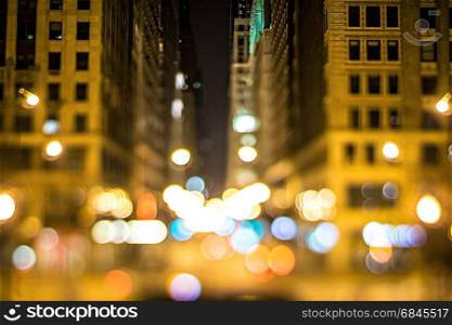 chicago illinois tilt effect cityscape at night