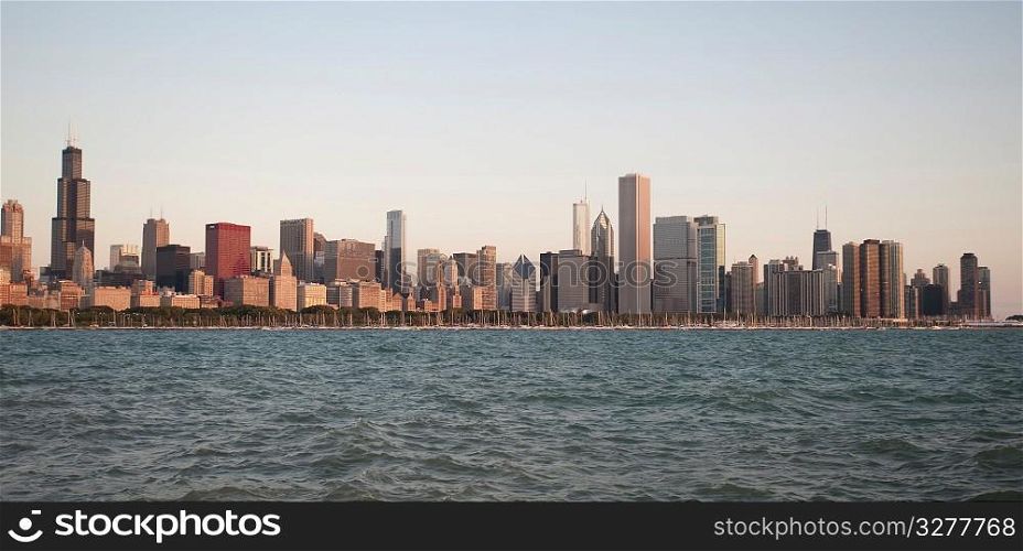 Chicago Skyline, Lake Michigan