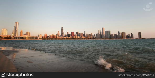 Chicago Skyline, Lake Michigan