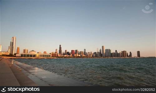 Chicago Skyline, Lake Michigan