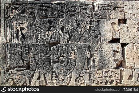 Chichen Itza hieroglyphics mayan pok-ta-pok ball court Mexico