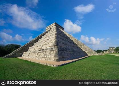 Chichen Itza pyramid El Templo Kukulcan temple in Mexico Yucatan