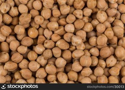 Chick-pea beans for background. Close up shot
