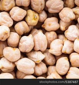 chick-pea heap close up as a background
