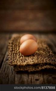 chicken eggs on the table. Farm products, natural eggs.  . chicken eggs on the table. 