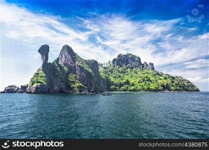 Chicken island in the sea, Krabi province, Thailand
