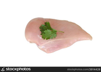 chicken meat isolated on white background