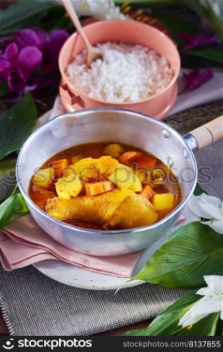 Chicken mussaman curry,Thai food.. Chicken mussaman curry. 