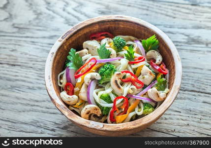 Chicken noodle stir-fry