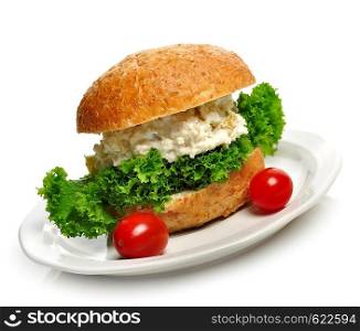 Chicken Salad Sandwich On A Plate