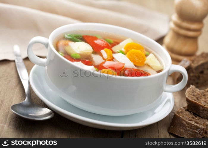 chicken soup with vegetables