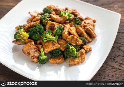 Chicken with broccoli