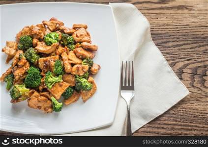Chicken with broccoli