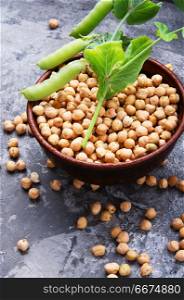 Chickpeas, the basis of vegetarian cuisine. Nut - a food product popular in the Middle East, for cooking traditional dishes of Middle Eastern cuisines