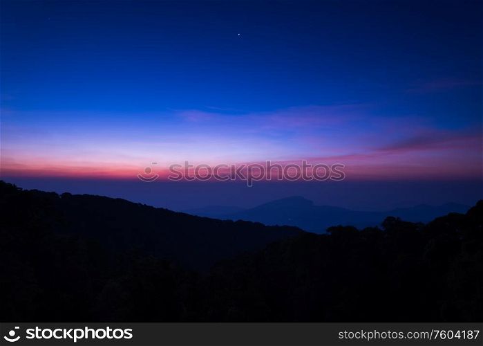 Chiengmai, doi inthanon, thailand, View of sunrise