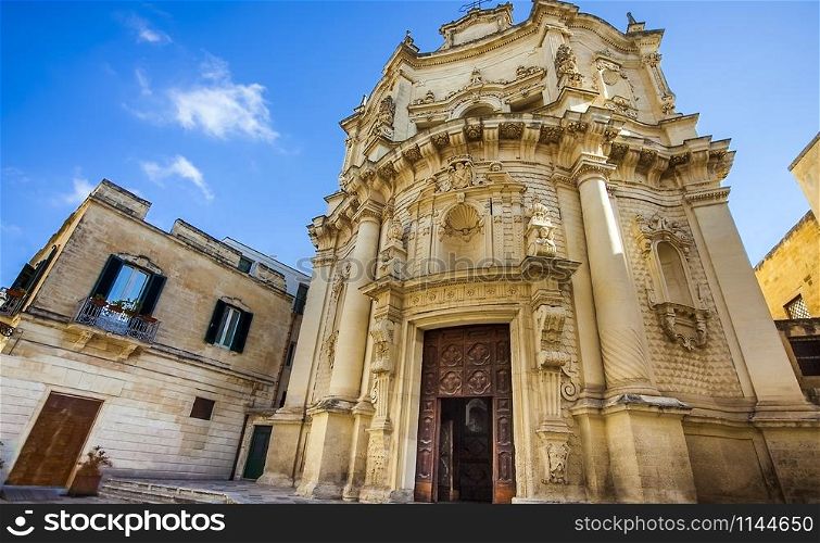Chiesa di San Matteo on Via dei Perroni in Lecce Puglia Italy