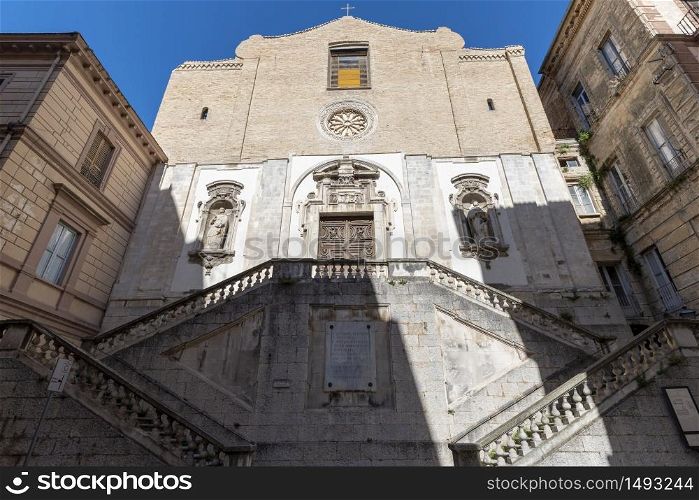 Chieti, Abruzzo, Italy: facade of the historic church of San Francesco al Corso