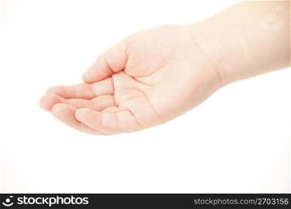 Child&acute;s hand