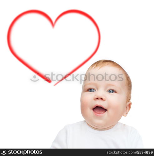 child and toddler concept - smiling little baby