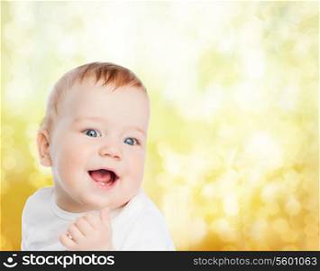 child and toddler concept - smiling little baby