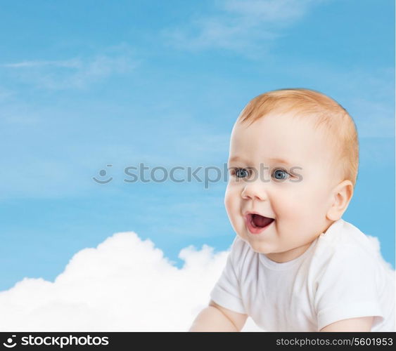 child and toddler concept - smiling little baby