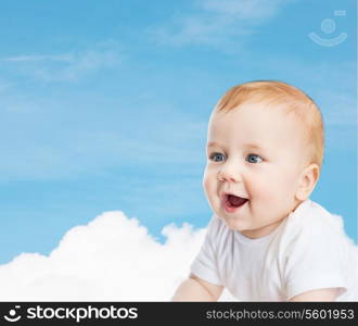 child and toddler concept - smiling little baby